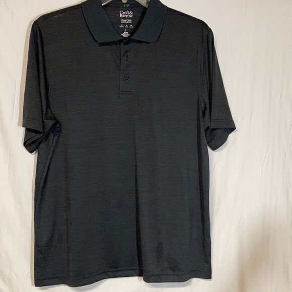 Croft &Barrow Men’s large Polo shirt, gray,wicking - Picture 1 of 6